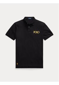 Polo Ralph Lauren Polo 710920206001 Czarny Regular Fit. Typ kołnierza: polo. Kolor: czarny. Materiał: bawełna #4