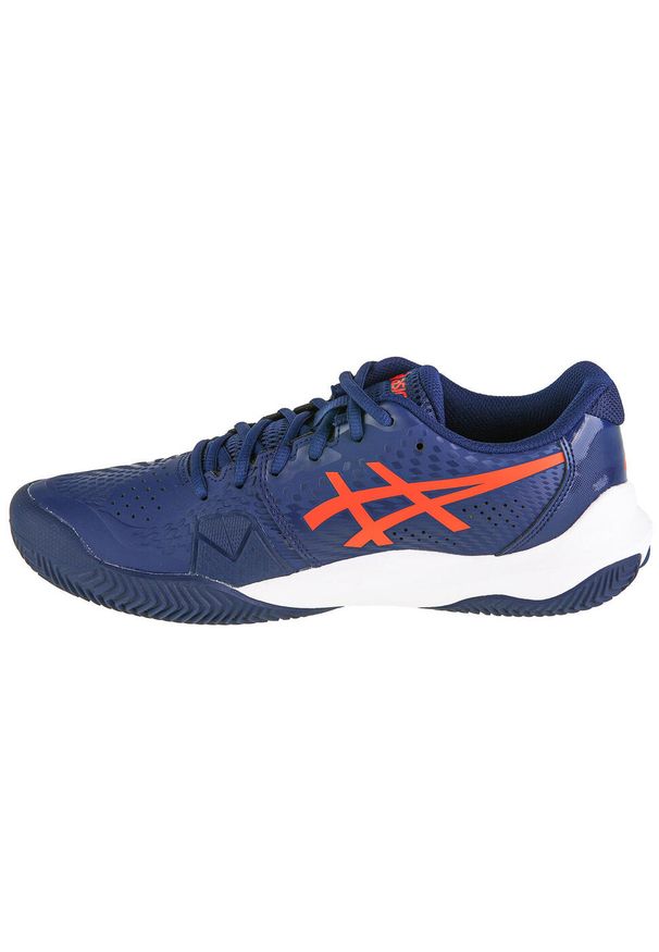 Asics - Buty do tenisa męskie, ASICS Gel-Challenger 14 Clay. Zapięcie: sznurówki. Kolor: czerwony, wielokolorowy, niebieski. Materiał: materiał. Szerokość cholewki: normalna. Sport: tenis