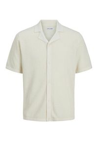 Jack & Jones Polo Orion 12268226 Écru Relaxed Fit. Typ kołnierza: polo. Kolor: kremowy. Materiał: syntetyk, bawełna #5