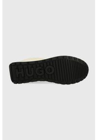 Hugo - HUGO sneakersy Icelin 50470382.100 kolor biały. Nosek buta: okrągły. Zapięcie: sznurówki. Kolor: biały. Materiał: guma #3
