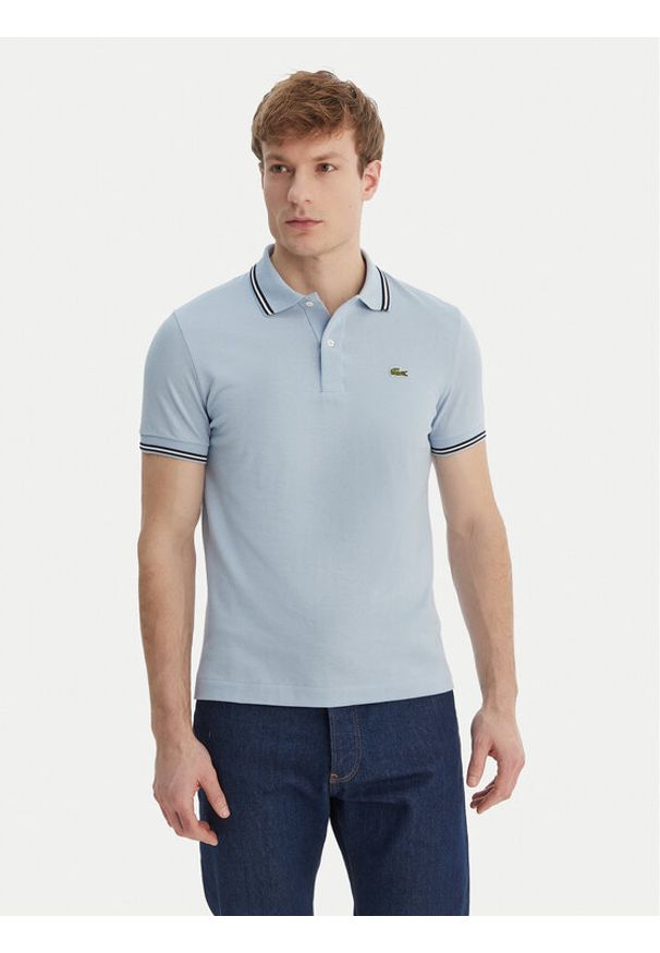 Lacoste Polo PH9875 Niebieski Classic Fit. Typ kołnierza: polo. Kolor: niebieski. Materiał: bawełna