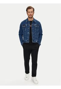 Guess Jeans Kurtka jeansowa M4YN33 D5DM3 Granatowy Regular Fit. Kolor: niebieski. Materiał: bawełna