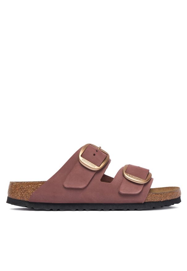 Birkenstock Klapki Arizona Big Buckle 1032970 Różowy ciemny. Kolor: różowy. Materiał: skóra