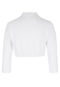 Bluzka w ludowym stylu z koronką bonprix biały. Kolor: biały. Materiał: koronka. Wzór: koronka #4