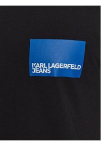 Karl Lagerfeld Jeans T-Shirt Logo 231D1706 Czarny Regular Fit. Kolor: czarny. Materiał: bawełna