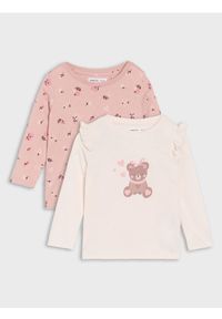 Sinsay - Koszulki z długimi rękawami 2 pack - kremowy. Kolor: kremowy. Długość rękawa: długi rękaw. Długość: długie #1