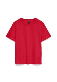 Vero Moda T-Shirt Paulina 10316991 Różowy Regular Fit. Kolor: różowy. Materiał: bawełna #1