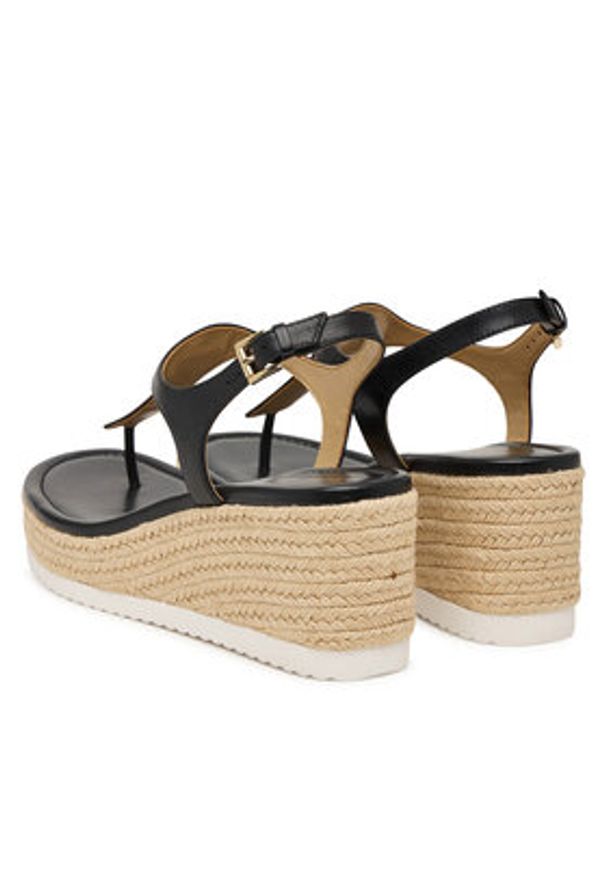MICHAEL Michael Kors Espadryle Val Thong Wedge 40S6VAMS1L Czarny. Kolor: czarny. Materiał: skóra