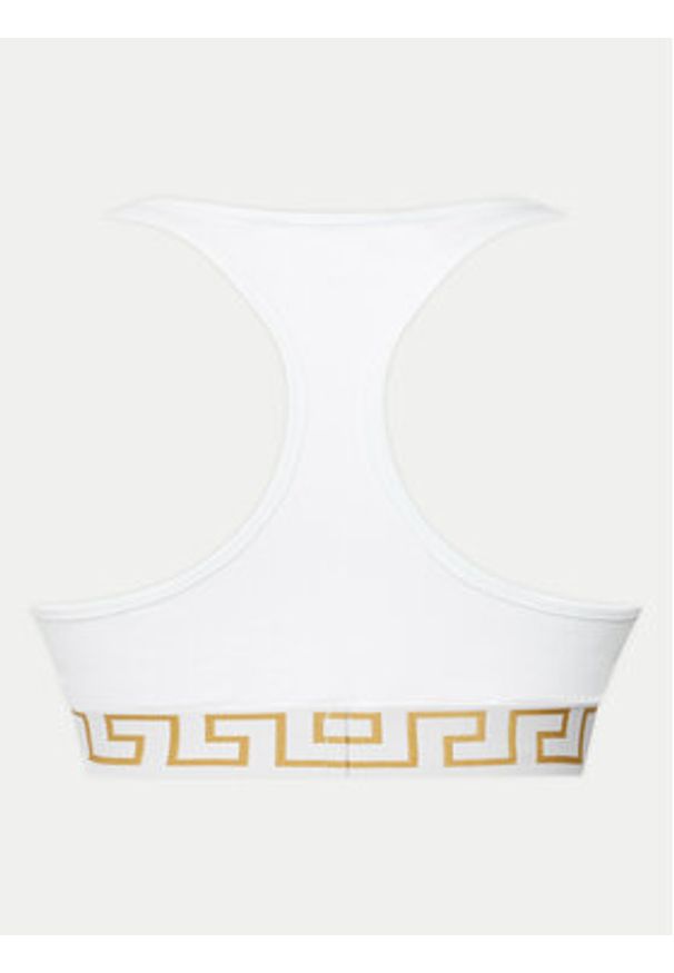VERSACE - Versace Biustonosz top AUD01039 1A10011 Biały. Kolor: biały. Materiał: bawełna