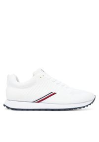 TOMMY HILFIGER - Tommy Hilfiger Sneakersy New Runner Eva Corpo Knit FM0FM05648 Biały. Kolor: biały. Materiał: materiał