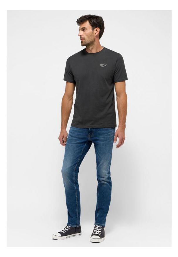 Mustang - Męskie Spodnie Jeansowe MUSTANG Oregon Slim Denim Blue 1015865 5000 703
