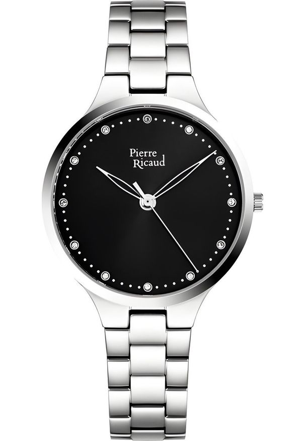 Zegarek Pierre Ricaud Zegarek damski Pierre Ricaud P22076.5147Q CYRKONIE srebrny. Kolor: srebrny