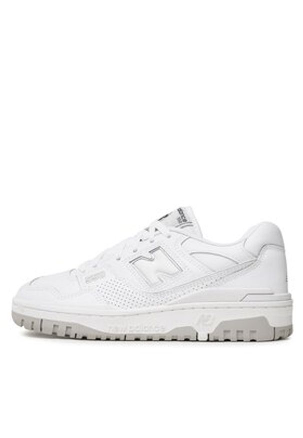 New Balance Sneakersy BB550PB1 Biały. Kolor: biały. Materiał: skóra