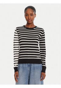 Desigual Sweter Bergen 25WWJF08 Czarny Regular Fit. Kolor: czarny. Materiał: bawełna #1