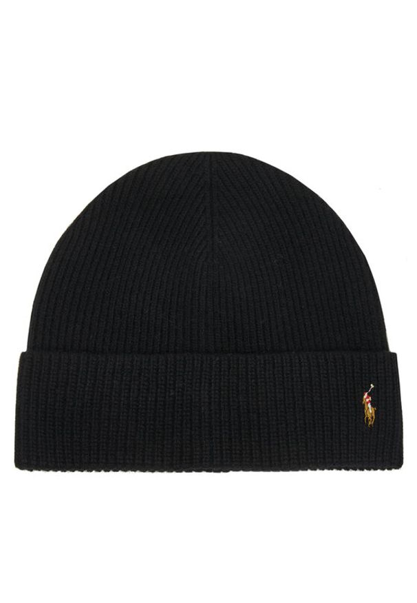 Polo Ralph Lauren Czapka 449959337001 Czarny. Kolor: czarny. Materiał: wełna