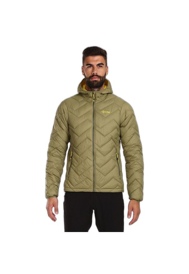 Kurtka puchowa Kilpi Rebeki. Kolor: zielony. Materiał: nylon. Sezon: zima. Sport: turystyka piesza