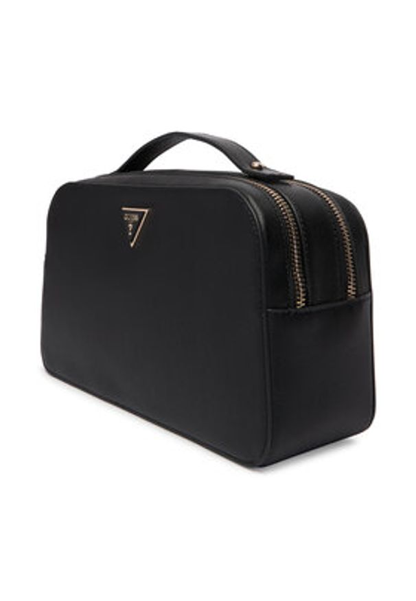 Guess Kosmetyczka PW7557 P6136 Czarny. Kolor: czarny. Materiał: skóra