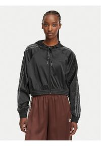 Adidas - adidas Bluza Pearl Cropped KC7864 Czarny Loose Fit. Kolor: czarny. Materiał: syntetyk #1