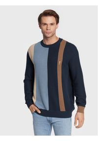 !SOLID - Solid Sweter 21107243 Granatowy Regular Fit. Kolor: niebieski. Materiał: bawełna