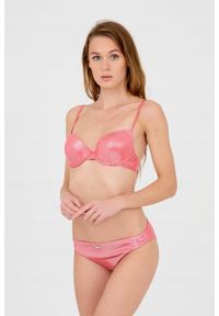Emporio Armani - EMPORIO ARMANI Bikini damskie koralowe, Rozmiar M. Kolor: różowy. Materiał: poliester