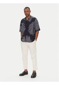 BOSS Koszula Lapisy_M 50538280 Granatowy Relaxed Fit. Kolor: niebieski. Materiał: wiskoza #5