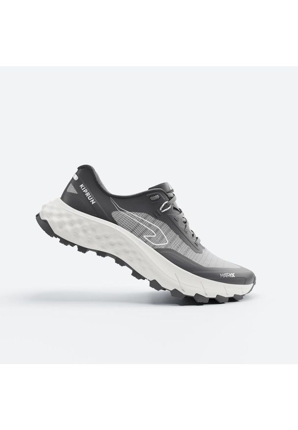 KIPRUN - Buty do biegania w terenie męskie Kiprun MT Cushion 2. Kolor: czarny, biały, wielokolorowy. Materiał: kauczuk, materiał. Szerokość cholewki: normalna
