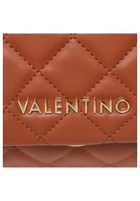 Valentino by Mario Valentino - VALENTINO Pikowana mała brązowa torebka ocarina satchel. Kolor: brązowy. Materiał: pikowane. Rozmiar: małe #2