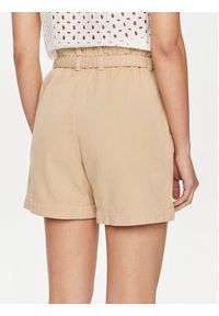 United Colors of Benetton - United Colors Of Benetton Szorty materiałowe 4DUKD9019 Beżowy Regular Fit. Kolor: beżowy. Materiał: bawełna
