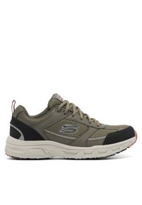 skechers - Skechers Sneakersy OAK CANYON VERKETTA 51898 OLBK Zielony. Kolor: zielony. Materiał: mesh, materiał