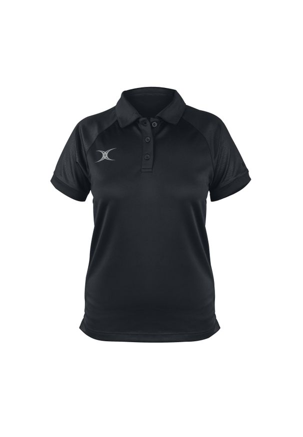 GILBERT - Damska koszulka polo Gilbert Evo. Typ kołnierza: polo. Kolor: czarny