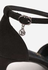 Born2be - Czarne Czółenka Vices na Szpilce ze Skórzaną Wkładką i Paskiem Wokół Kostki Anselita. Okazja: do pracy. Zapięcie: pasek. Kolor: czarny. Materiał: skóra. Sezon: wiosna, lato. Obcas: na szpilce. Styl: wizytowy #2