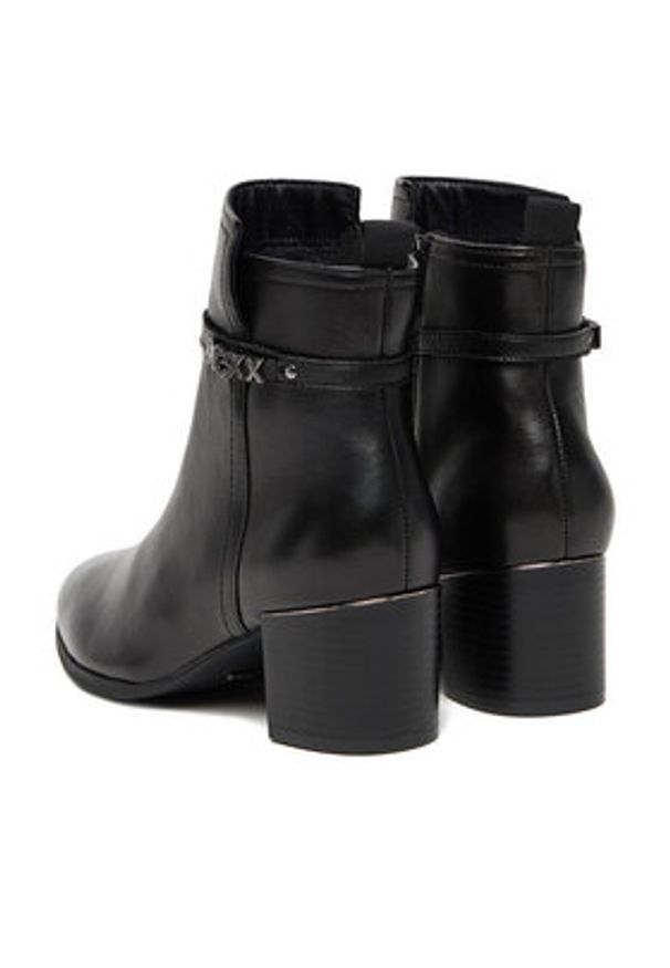 MEXX Botki CEO-MX/034C-WB Czarny. Kolor: czarny. Materiał: skóra