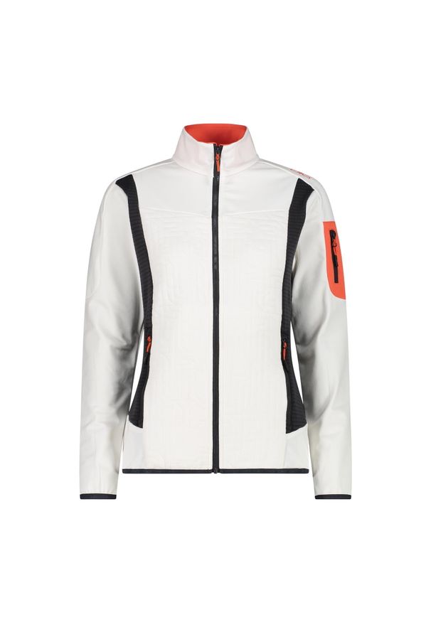 Bluza damska turystyczna CMP 34E6846. Okazja: na co dzień. Kolor: biały. Styl: casual, sportowy. Sport: turystyka piesza
