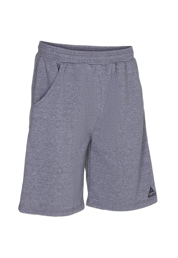 SELECT - Spodenki piłkarskie bawełniane Select Torino Sweat szare. Kolor: szary. Materiał: bawełna. Sport: piłka nożna