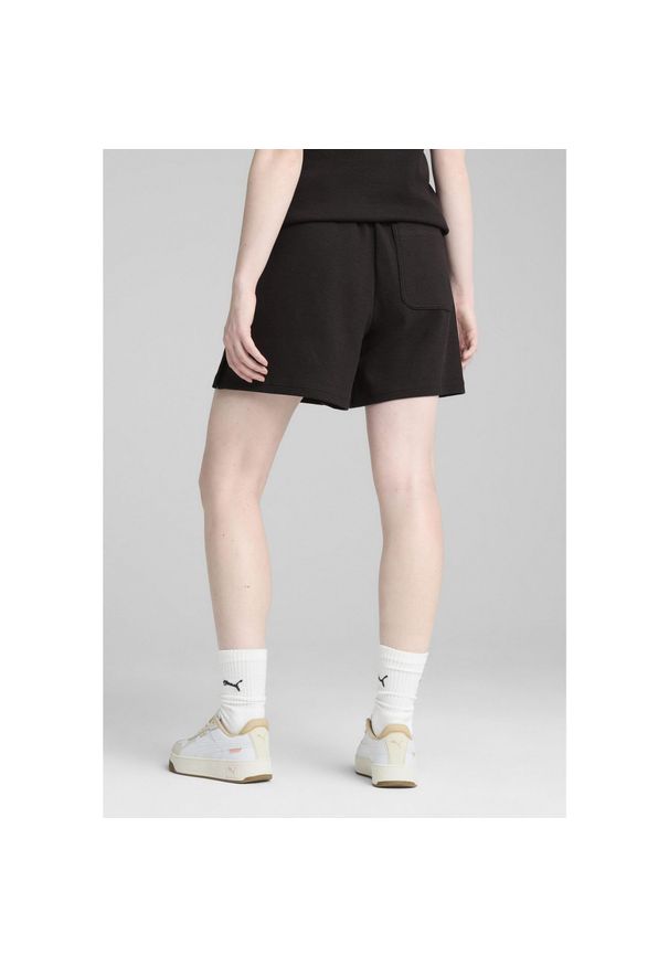 Puma - Damskie szorty HER 5" z wysokim stanem PUMA Black. Stan: podwyższony. Kolor: czarny