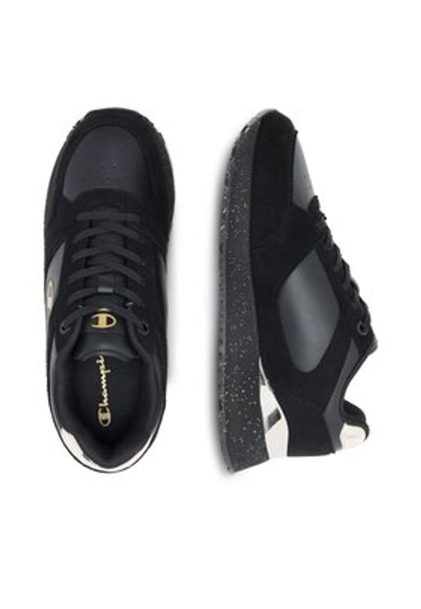 Champion Sneakersy RR CHAMP II PLAT METAL S11615-KK002 Czarny. Kolor: czarny. Materiał: skóra