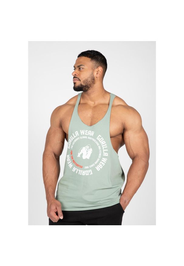 GORILLA WEAR - Melrose Stringer - Zielony. Kolor: zielony. Styl: sportowy. Sport: fitness