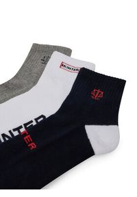 Hunter Skarpety AS_HUNTER_01Z_SS25 (3-PACK) Biały. Kolor: biały. Materiał: materiał, bawełna