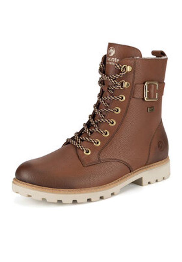 Remonte Trzewiki D8475-24 Brązowy. Kolor: brązowy. Materiał: skóra