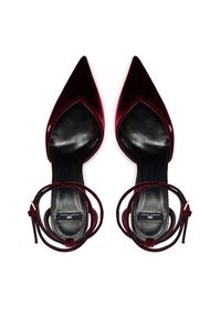 Elisabetta Franchi Szpilki SA-74L-57E2-EA4 Bordowy. Kolor: czerwony. Materiał: materiał. Obcas: na szpilce #4