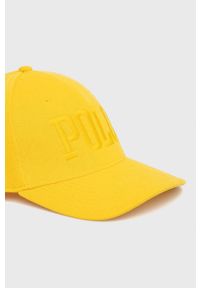 Polo Ralph Lauren czapka 710865187001 kolor żółty gładka. Kolor: żółty. Wzór: gładki #2