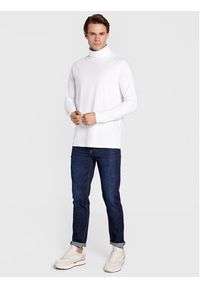 Lindbergh Longsleeve 30-400126 Biały Slim Fit. Kolor: biały. Materiał: bawełna. Długość rękawa: długi rękaw #4