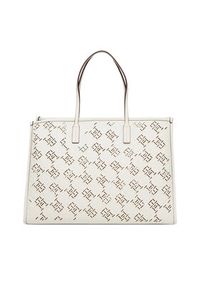 TOMMY HILFIGER - Tommy Hilfiger Torebka Th City AW0AW17501 Écru. Materiał: skórzane #3