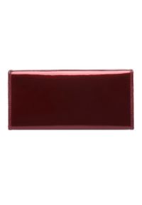 Wittchen - Damski portfel ze skóry lakierowany poziomy bordowy. Kolor: czerwony. Materiał: skóra, lakier #3
