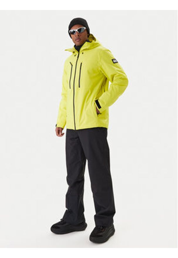 Quiksilver Kurtka snowboardowa Sycamore Solid 20K EQYTJ03502 Żółty Modern Fit. Kolor: żółty. Materiał: syntetyk. Sport: snowboard