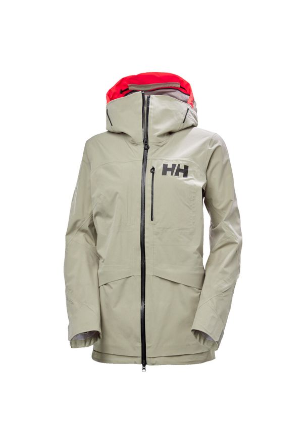 Damska kurtka typu infinity shell Helly Hansen Aurora. Kolor: beżowy. Sezon: zima. Sport: narciarstwo, żeglarstwo