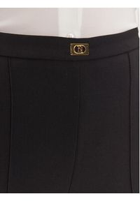 Elisabetta Franchi Spodnie materiałowe PA-076-51E2-V280 Czarny Regular Fit. Kolor: czarny. Materiał: syntetyk #3