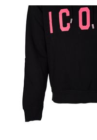 DSQUARED2 - Dsquared2 Bluza "Icon Hoodie" | S79GU0102 S25516 | Mężczyzna | Czarny. Okazja: na co dzień. Typ kołnierza: kaptur. Kolor: czarny. Materiał: bawełna. Wzór: nadruk. Styl: sportowy, casual