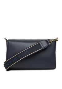 TOMMY HILFIGER - Tommy Hilfiger Torebka Th Joy Crossover AW0AW16813 Granatowy. Kolor: niebieski. Materiał: skórzane #5