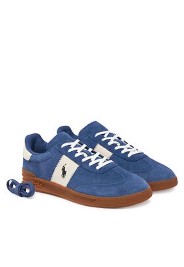 Polo Ralph Lauren Sneakersy Heritage Aera 809965070001 Granatowy. Kolor: niebieski. Materiał: zamsz, skóra